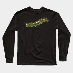 Striped Hark-moth caterpillar Long Sleeve T-Shirt